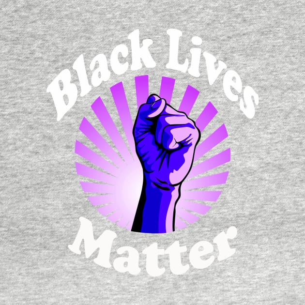 Blue Fist Black Lives Matter BLM by Atteestude